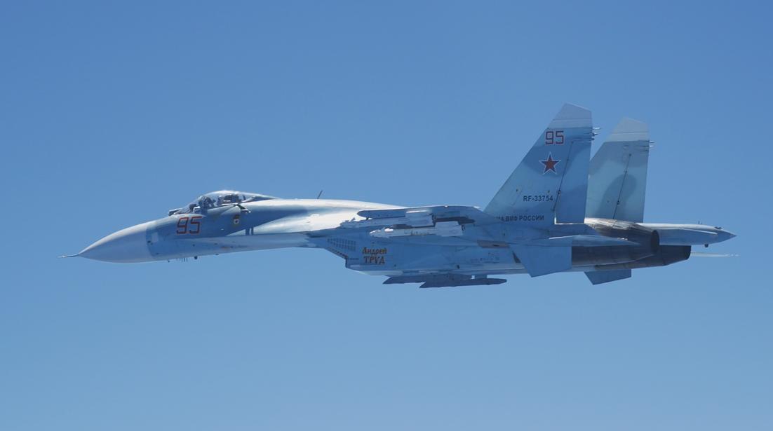 Russian flankers approached Germany. They were identified by two Eurofighters from Laage's QRA.