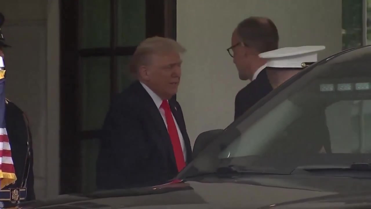 .@POTUS يرحب بالمستشار الألماني فريدريش ميرز في البيت الأبيض