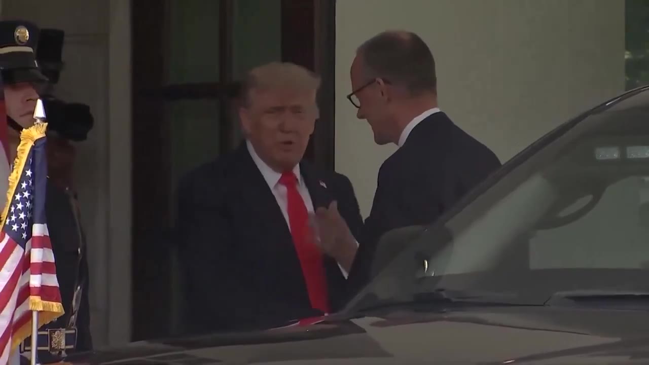 .@POTUS يرحب بالمستشار الألماني فريدريش ميرز في البيت الأبيض
