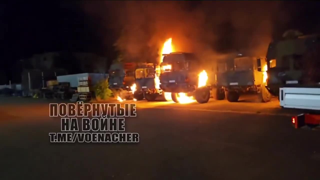 A number of German Bundeswehr military trucks were set alight in the city of Erfurt. Russian Telegram channels published footage of the arson attack