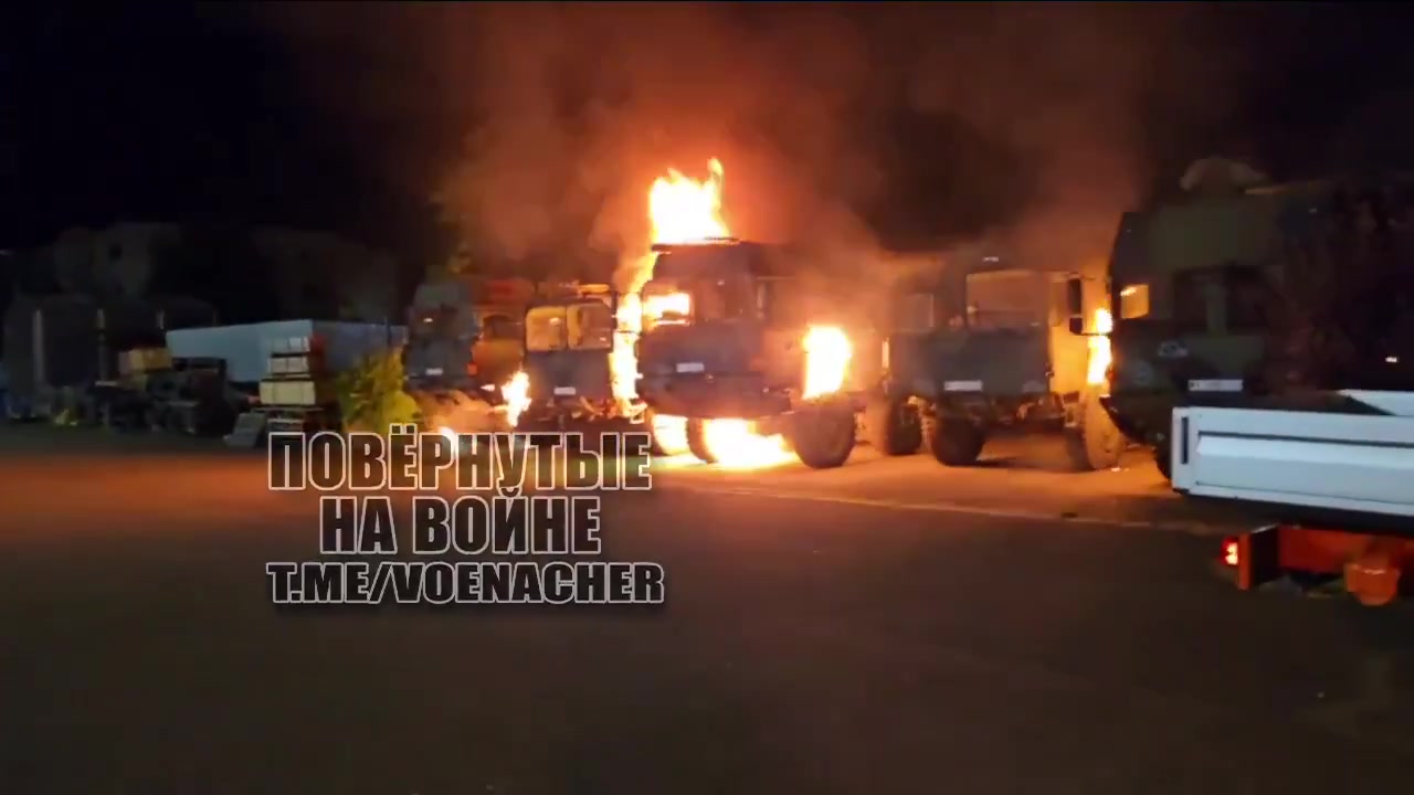A number of German Bundeswehr military trucks were set alight in the city of Erfurt. Russian Telegram channels published footage of the arson attack