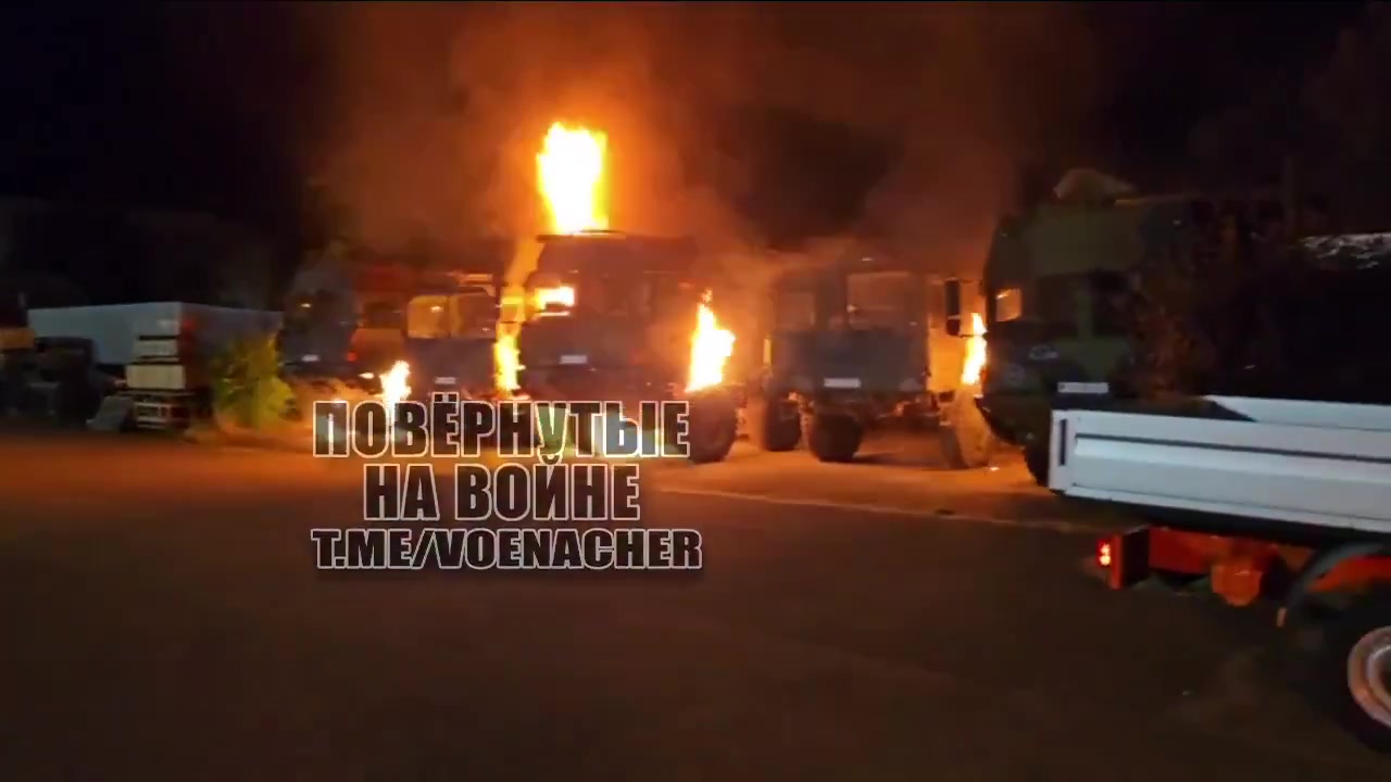 A number of German Bundeswehr military trucks were set alight in the city of Erfurt. Russian Telegram channels published footage of the arson attack