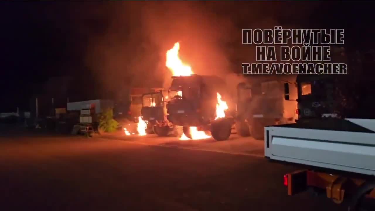 A number of German Bundeswehr military trucks were set alight in the city of Erfurt. Russian Telegram channels published footage of the arson attack