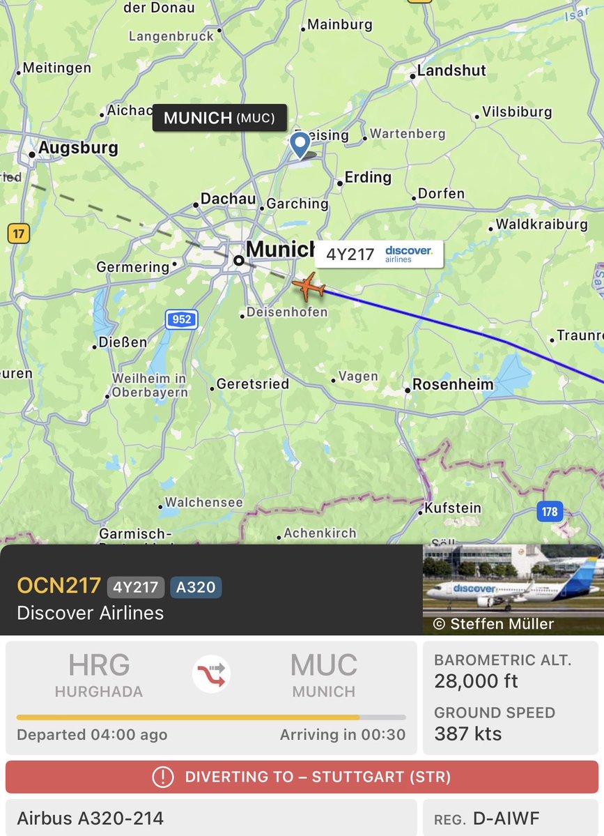 For the second night in a row, Munich International Airport in Southern Germany has been closed for arriving and departing flights due to the sighting of unidentified drones in the airspace near Munich